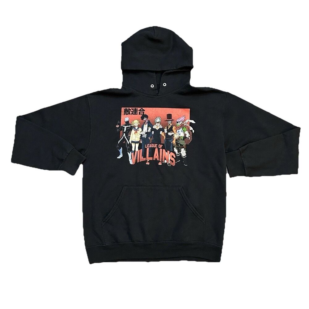 My Hero Academia League of Villains Hoodie Black Men's Medium Hot Topic Anime - Picture 1 of 4